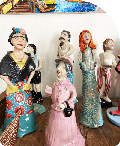 Myriam's ceramic sculptures